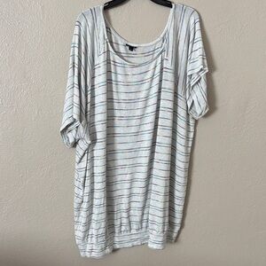 Torrid Womens Plus Size Lightweight Knit Striped Off the Shoulder Sweater Top 6X